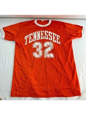 VTG  Tennessee #32 Orange Mesh Jersey Mens L UT Vols Volunteers